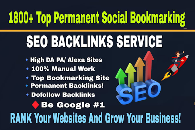 Gig Preview - Build manually social bookmark SEO backlinks google top rank