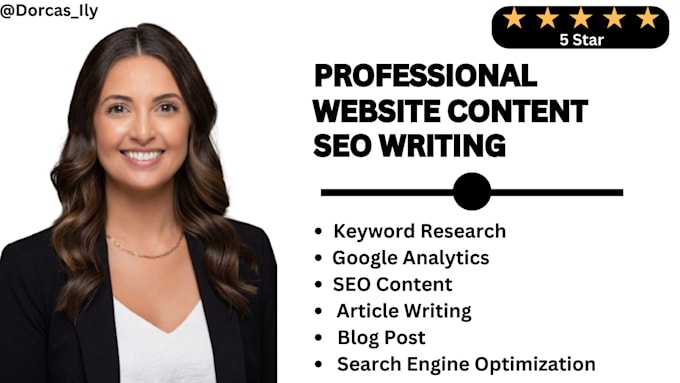 Gig Preview - Be your website content writer, SEO copywriter, website copywriting