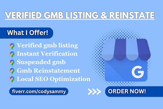 Gig Preview - Verified, and claim your google my business listing, reinstate gmb profile