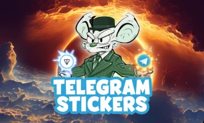 Gig Preview - Design custom cartoon crypto or animated stickers for telegram