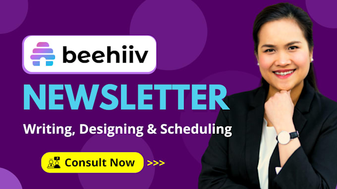 Gig Preview - Write and design amazing newsletters in beehiiv and create beehiive optin forms