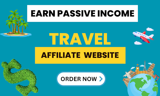 Gig Preview - Travel affiliate website, tour, travel agent website