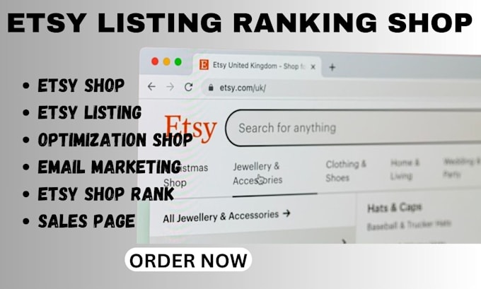 Gig Preview - Do etsy listing optimizing etsy shop, blocks listing