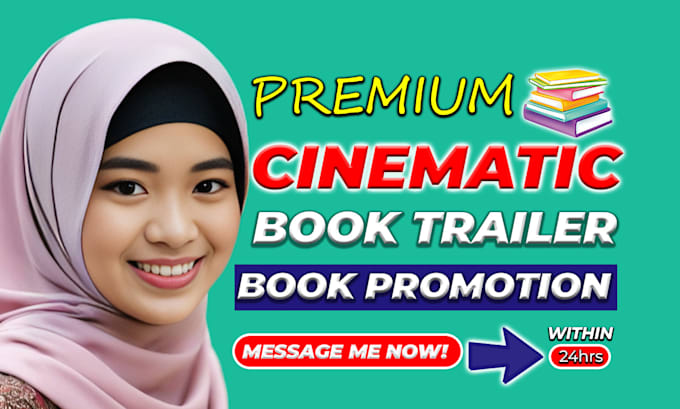 Gig Preview - Create amazing cinematic book trailer, book intro, and book promotion video