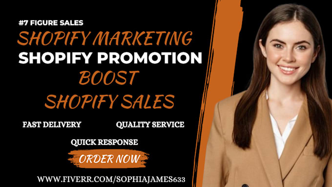 Gig Preview - Do shopify marketing, boost shopify sales, shopify manager, shopify black friday