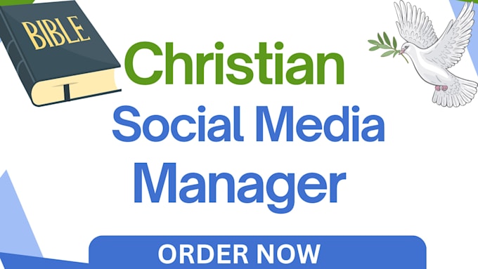 Gig Preview - Be your christian social media manager, manage your ministry online