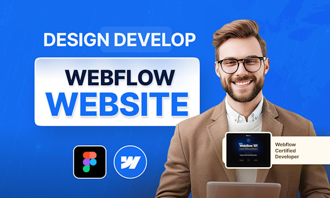 Gig Preview - Design or develop webflow website, figma to webflow, webflow expert