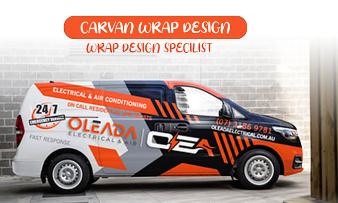 Gig Preview - Design caravan wrap,trailor,camper,truck,food truck wrap