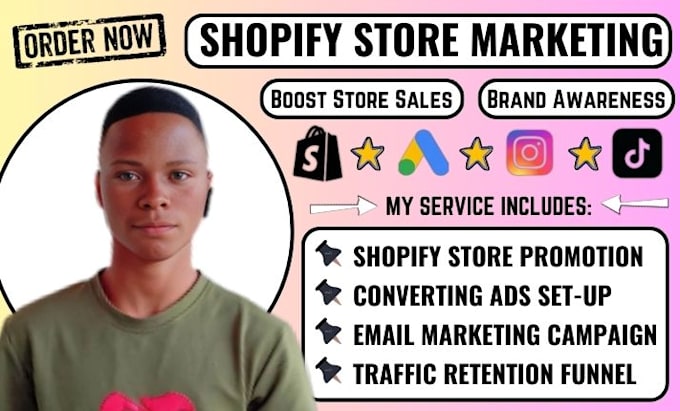 Gig Preview - Increase shopify dropshipping sales, shopify store marketing, store promotion