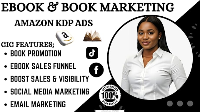 Gig Preview - Do ebook and book marketing sales funnel, amazon book promotion, amazon kdp ads