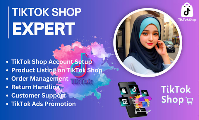 Gig Preview - Be your tiktok shop VA, setting up and optimizing your tiktok shop