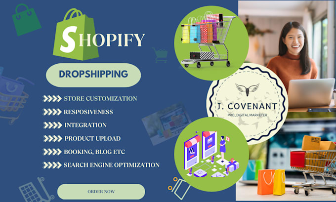 Gig Preview - Create a high converting shopify store