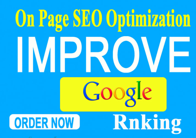 Gig Preview - Complete on page SEO optimization service for google ranking