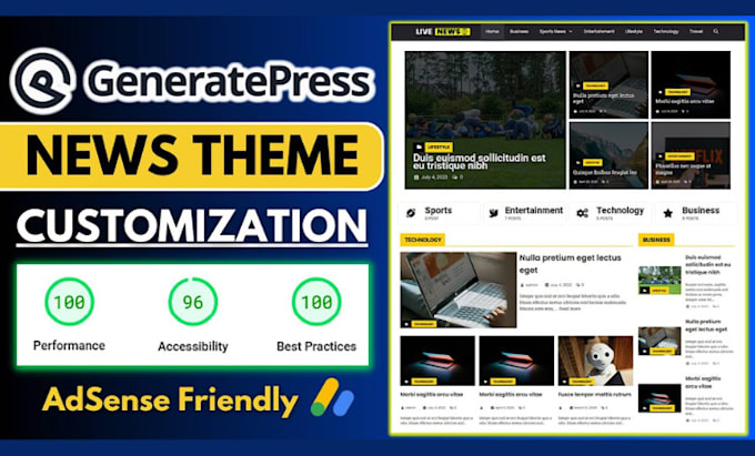 Gig Preview - Clone or redesign your website into generatepress theme using generateblocks