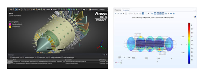 Gig Preview - Do cfd modeling and optimization using ansys and comsol