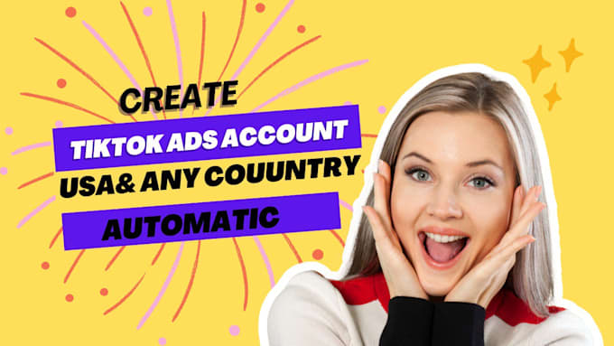 Bestseller - create tik tok ads manager, account,  business center any country