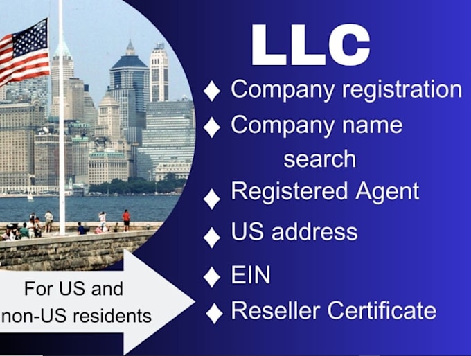 Gig Preview - Register a US llc non US resident and ein number in 72 hours boi registration