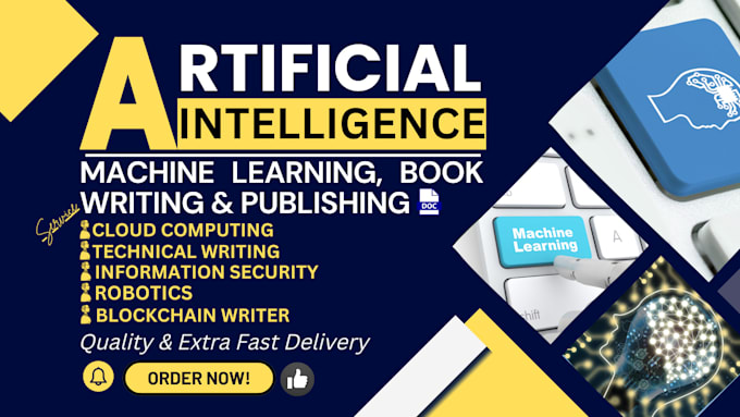 Gig Preview - Ghostwrite artificial intelligence ebook course machine learning article reports