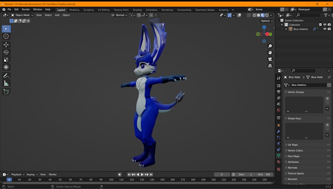 Bestseller - create custom vrchat avatar 3d model furry avatar anime