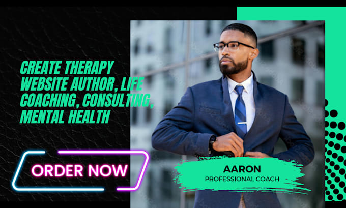 Gig Preview - Create therapy website author, life coaching, consulting, mental health