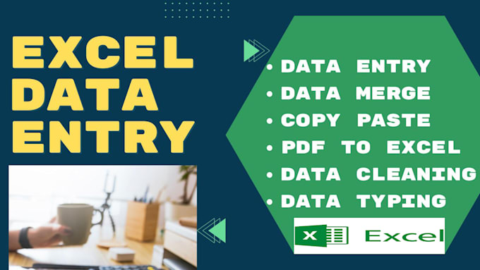 Bestseller - do data entry, pdf to excel, data merge, typing excel data