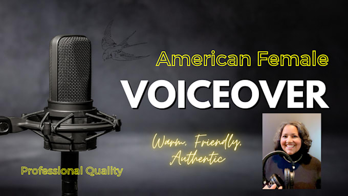 Gig Preview - Record an american female voice over