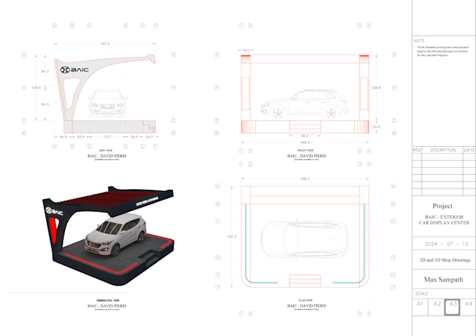 Gig Preview - 2d and 3d shop drawings for your project