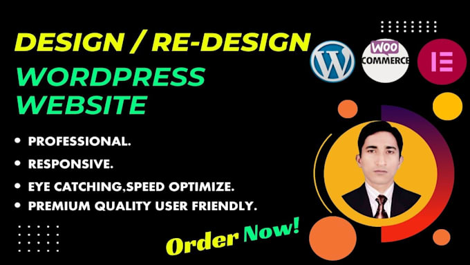 Gig Preview - Do wordpress website design and redesign