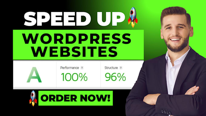 Gig Preview - Speed up wordpress website for pagespeed insights, gtmetrix and core web vitals