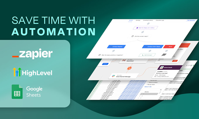 Gig Preview - Automate your workflow with zapier gohighlevel and google sheets