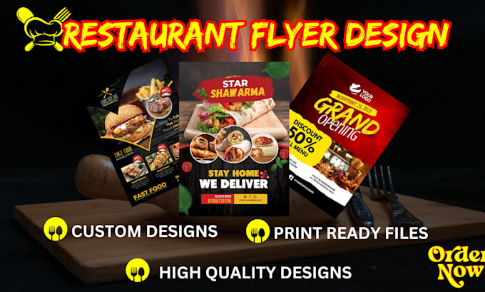 Gig Preview - Restaurant flyer design restaurant logo restaurant banner restaurant poster