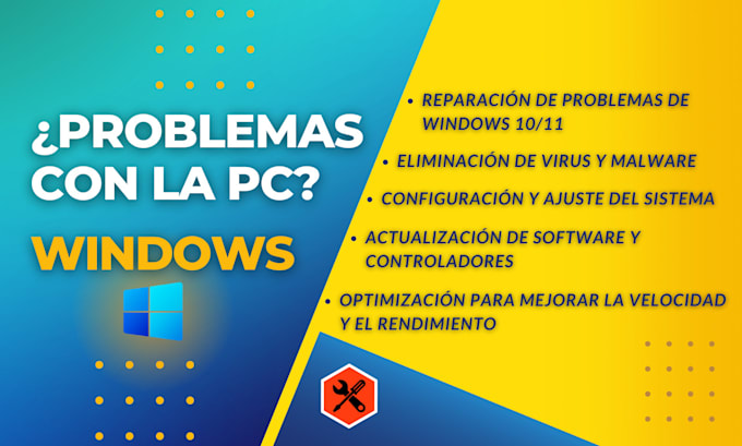 Gig Preview - Repararé y optimizaré remotamente tu PC o laptop con windows 10 o 11