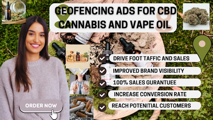 Gig Preview - Setup profitable geofencing ads target people grow cbd and cannabis businesses