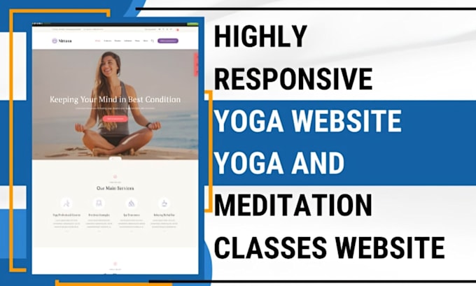 Gig Preview - Design yoga website fitness gym website yoga website