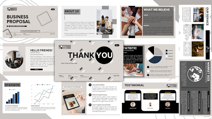 Gig Preview - Create modern powerpoint presentation and investor pitch deck design