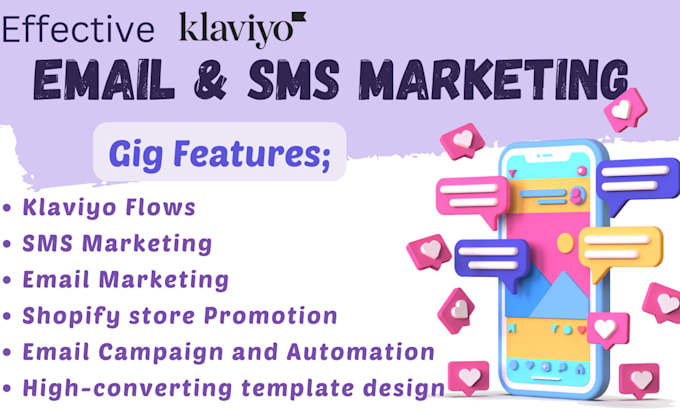 Gig Preview - Setup klaviyo email marketing and SMS marketing to boost shopify ecommerce sales