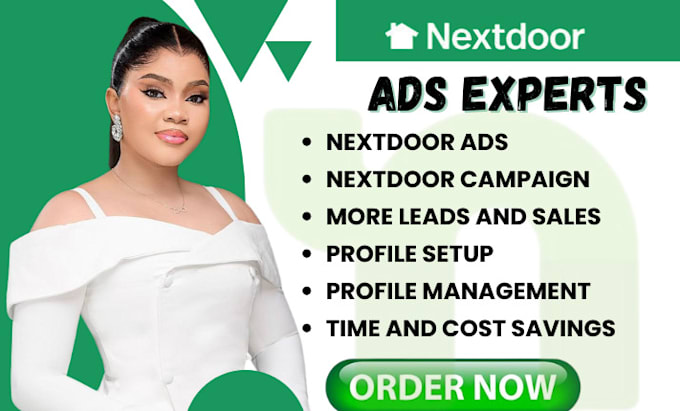 Gig Preview - Optimize nextdoor, create nextdoor ad, next door campaign and nextdoor design