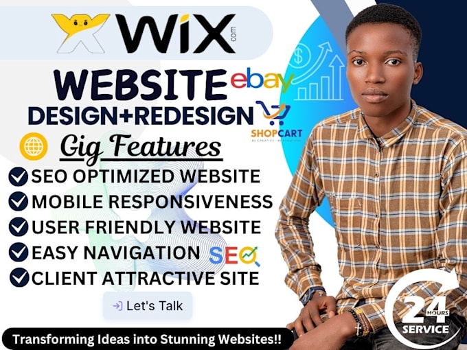 Gig Preview - Design wix website, wix website, wix website development, wix studio