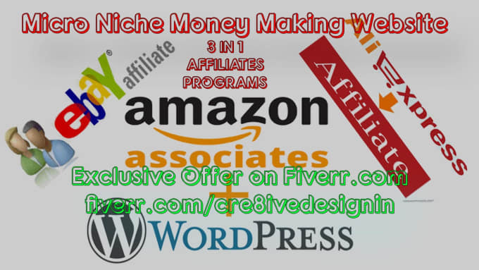 Gig Preview - Design Amazon, AliExpress and eBay AFFILIATE Website Store