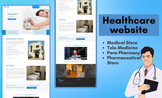 Gig Preview - Design medical telepharmacy store parapharmacy health product dropshiping store