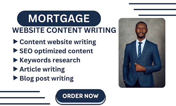 Gig Preview - Write mortgage website content mortgage website sales copy mortgage copywriting