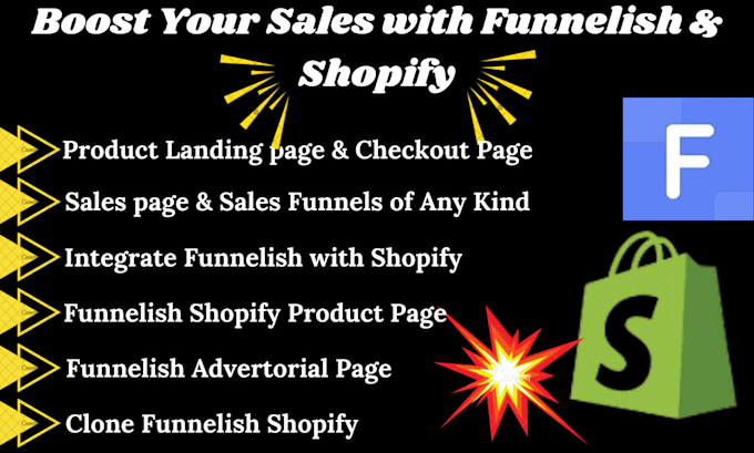 Bestseller - clone, design funnelish product page with shopify, funnelish advertorial page