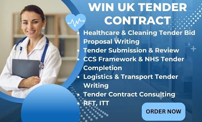 Gig Preview - Write winning UK tender proposals for healthcare, cleaning, logistics contract