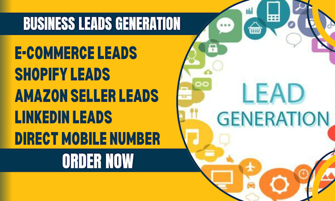 Gig Preview - Do ecommerce shopify leads linkedin amazon seller business leads mobile numbers