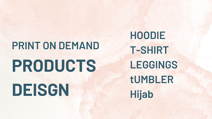 Gig Preview - Design a leggings hijab hoodie tshirt design pillowcase design