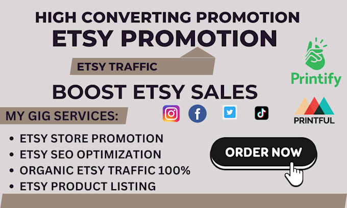 Bestseller - boost etsy sales, etsy organic traffic promotion, print on demand, etsy seo