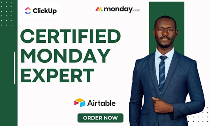 Gig Preview - Set up monday crm click up airtable and be your main monday com expert