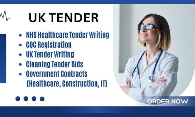 Gig Preview - Uk tender, healthcare tender, bid proposal, cqc registration, business plan,