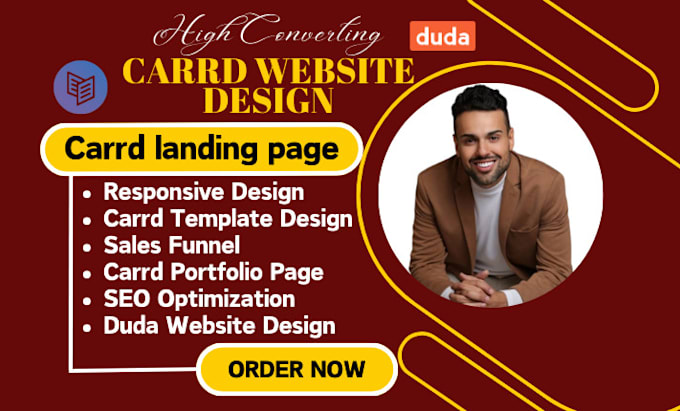 Gig Preview - Design autopilot carrd landing page design duda ecommerce website odoo website