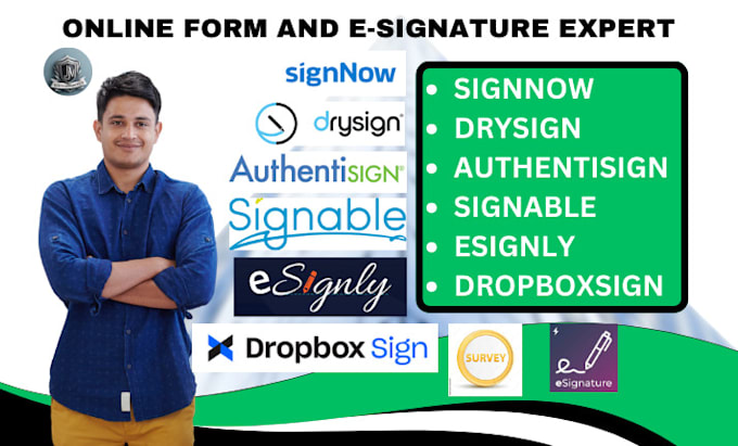 Gig Preview - Setup docusign signnow dropbox sign authentisign signable drysign esignly signix